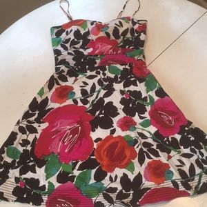 Floral sundress with pads and adjustable straps